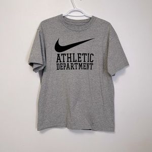 nike swoosh athletic department t-shirt